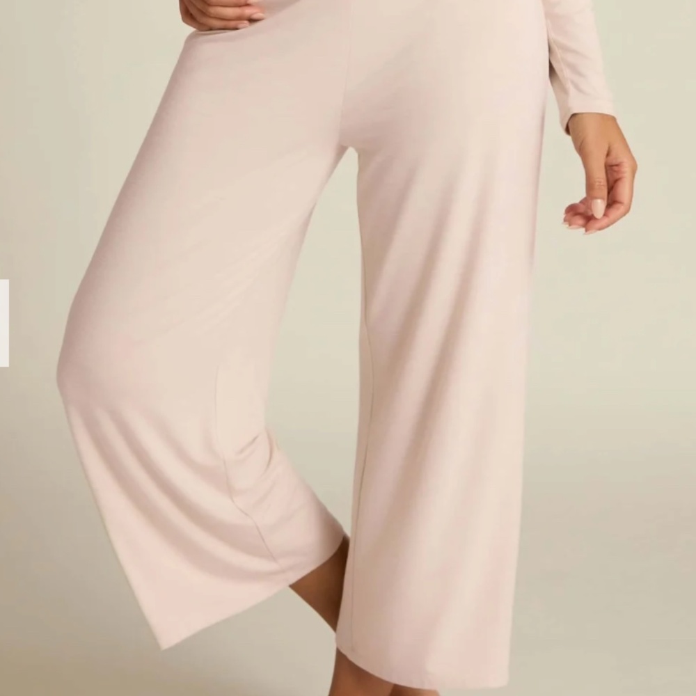 Faceplant Dreams Wide-Leg Capri Pant Pink Size XL